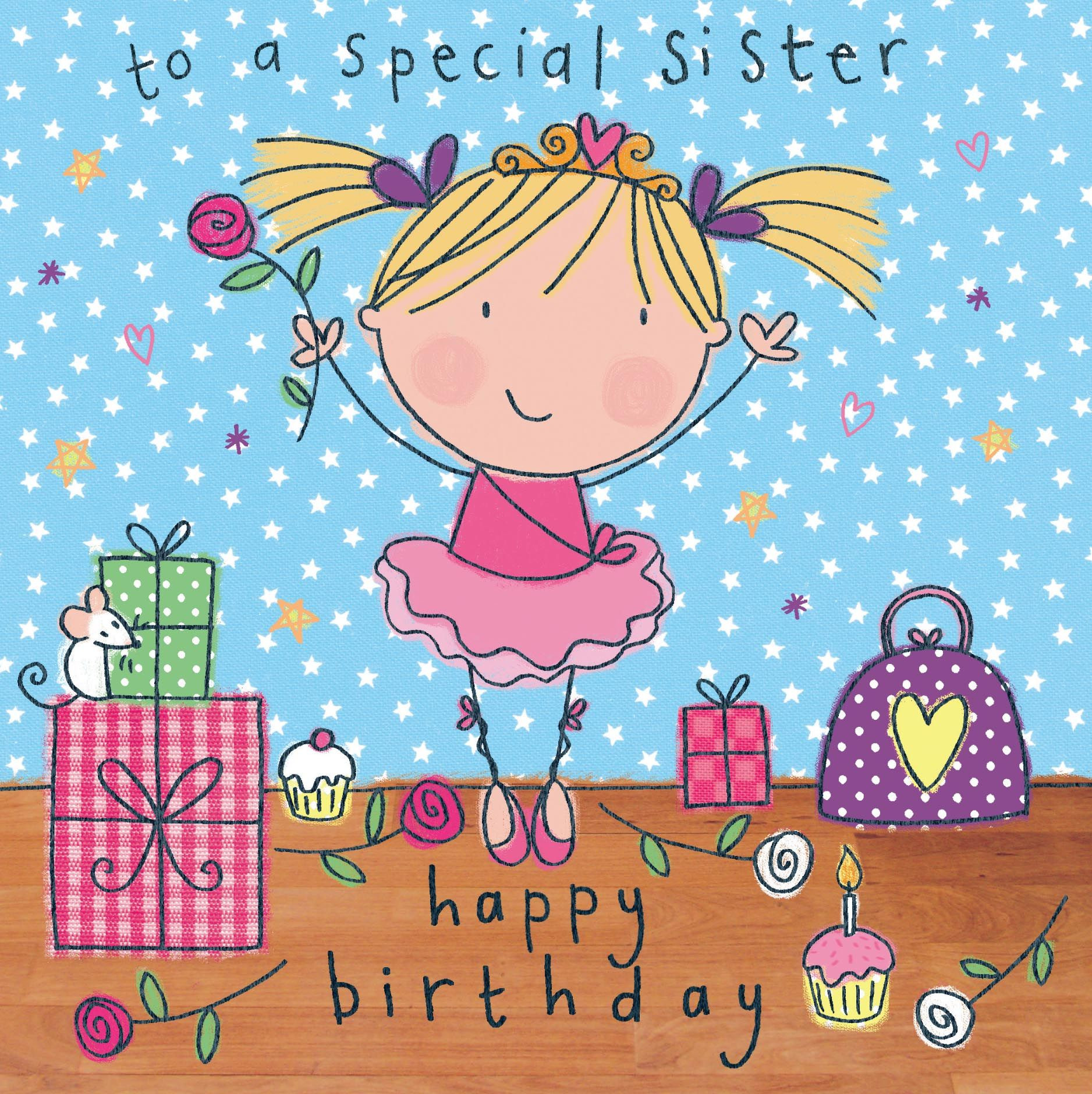 Sister Birthday Card
 Kids Cards Kids Birthday Cards