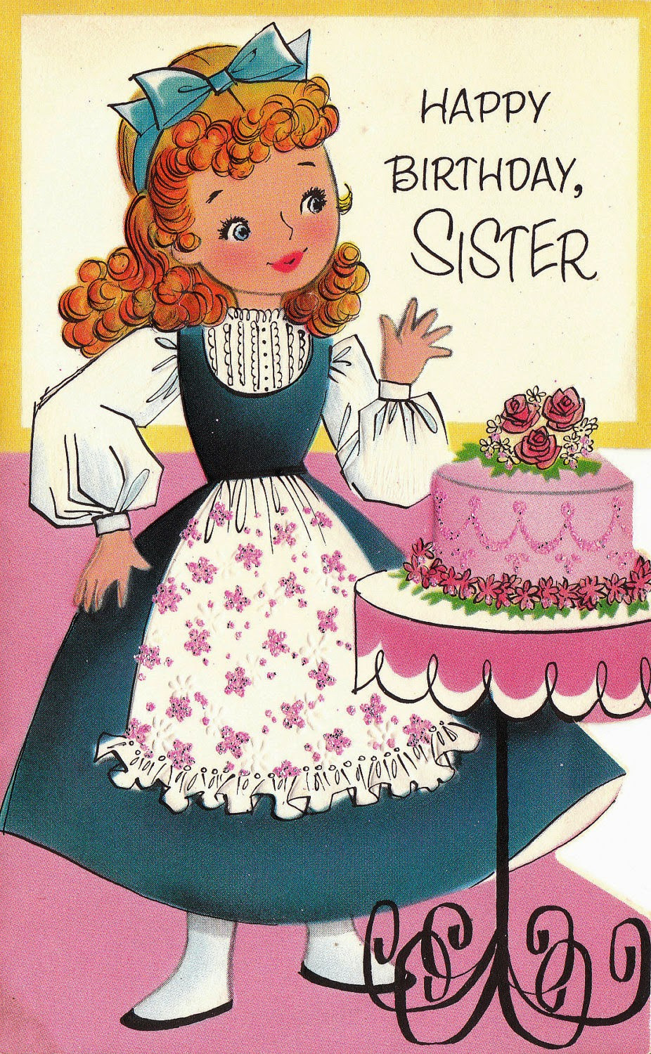 Sister Birthday Card
 Happy birthday wishes cards images for sister Greetings