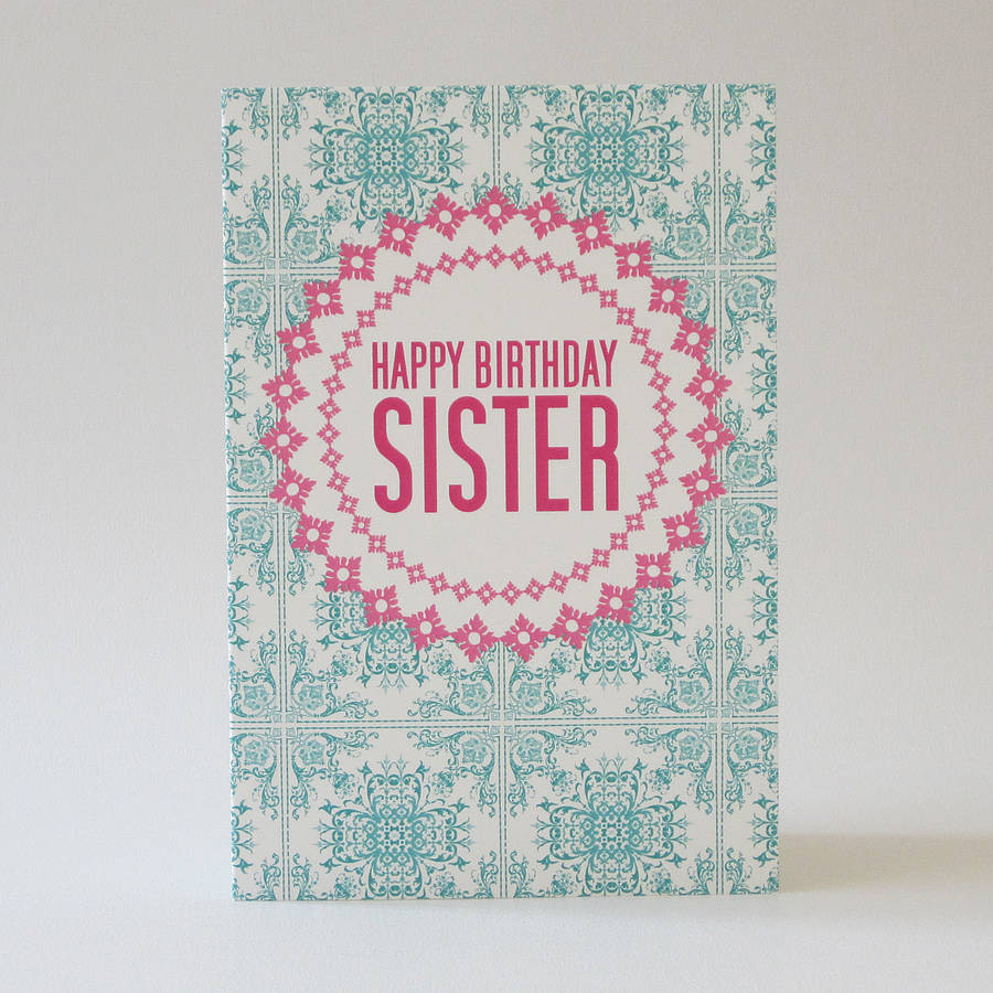 Sister Birthday Card
 sister birthday card by dimitria jordan