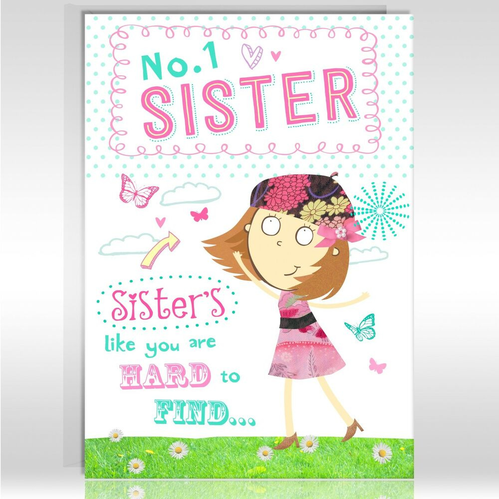 Sister Birthday Wishes Funny
 SISTER Birthday Greetings Card Funny Humour Joke