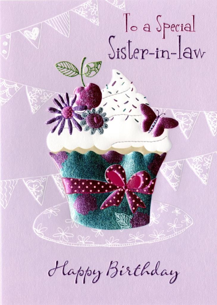 Sister In Law Birthday Card
 Special Sister In Law Birthday Greeting Card Second Nature