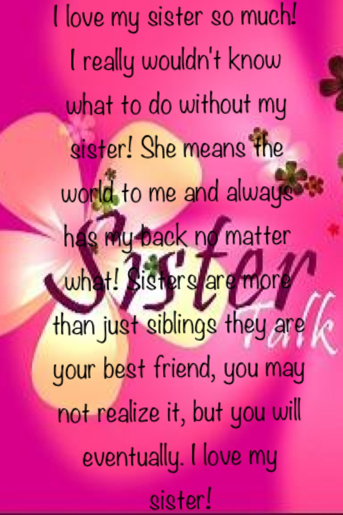 Sisters Love Quotes
 Fb Sister Quotes QuotesGram