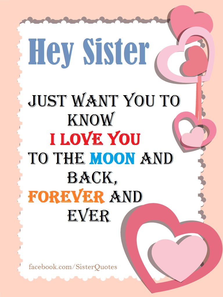 Sisters Love Quotes
 Sister Quotes sisterquotes