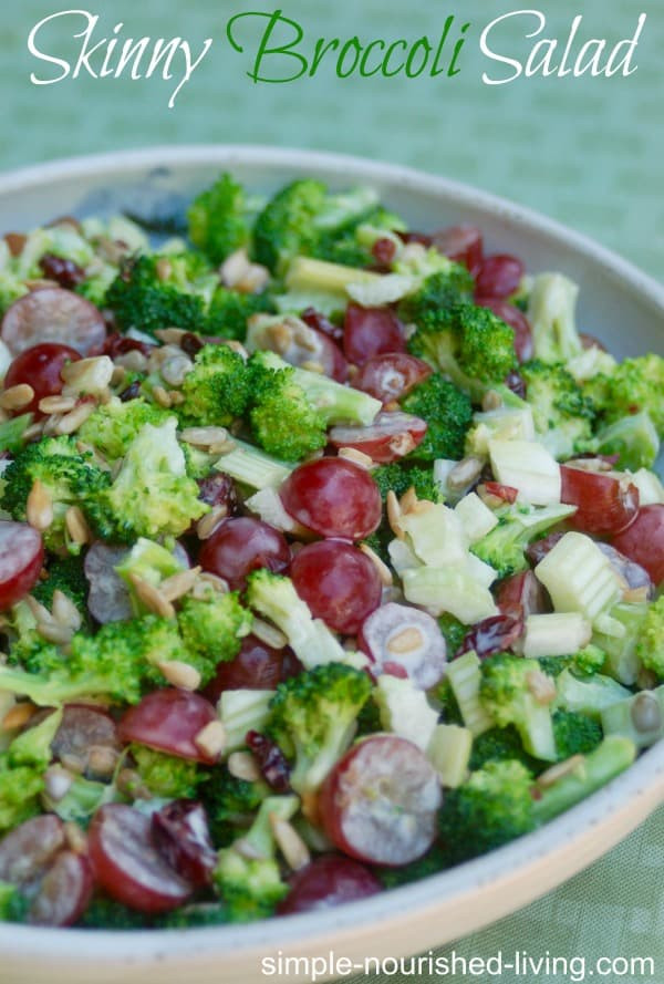 Skinny Broccoli Salad
 Low Calorie Skinny Broccoli Salad Recipe