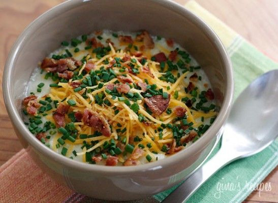Skinny Taste Baked Potato Soup
 Baked Potato Soup For the cold days ahead only 200 cals
