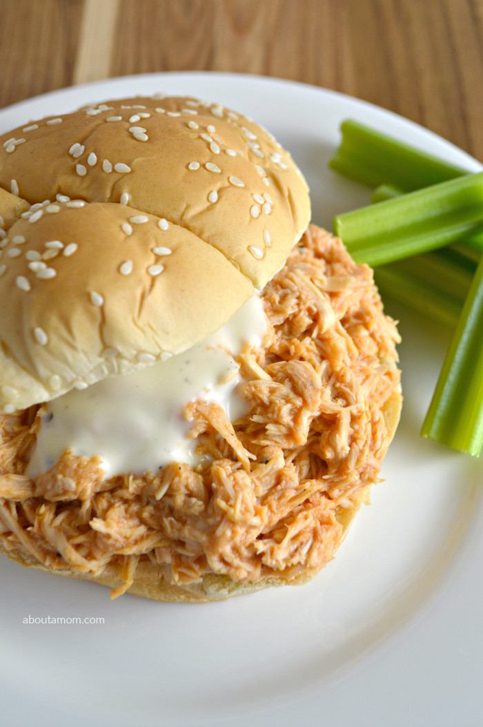 Slow Cooker Buffalo Chicken Sandwiches
 Slow Cooker Sandwich Recipes that are Perfect for Game Day