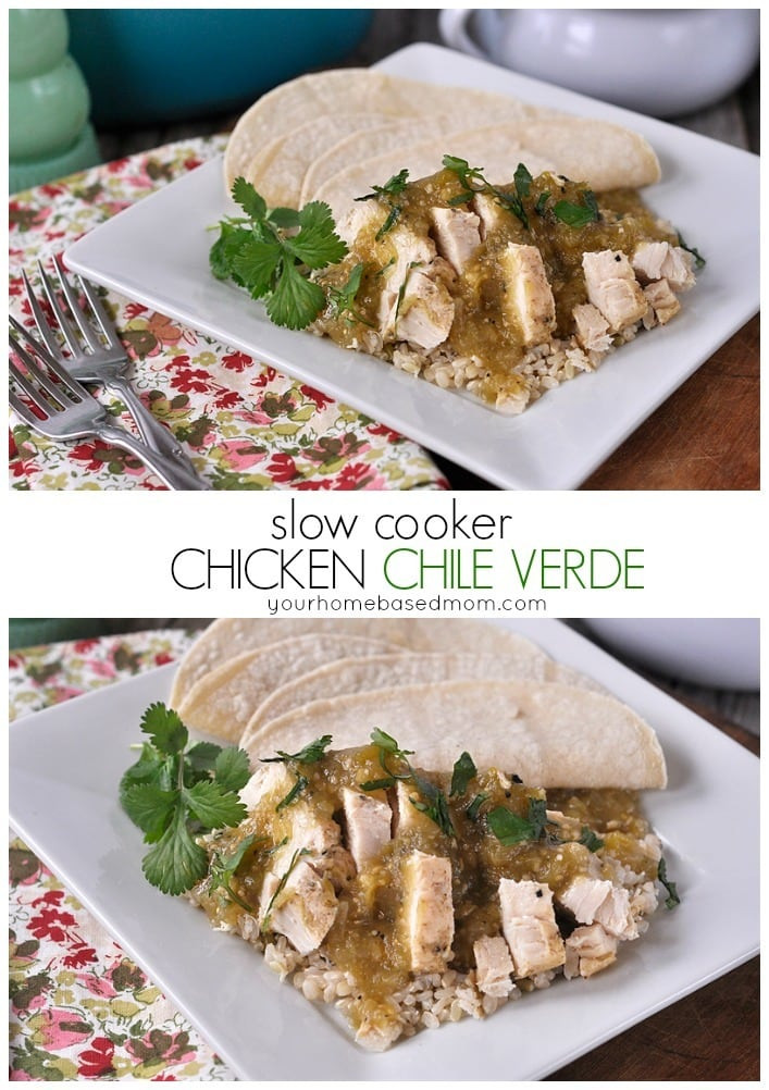 Slow Cooker Chicken Chili Verde
 Slow Cooker Chicken Chile Verde your homebased mom