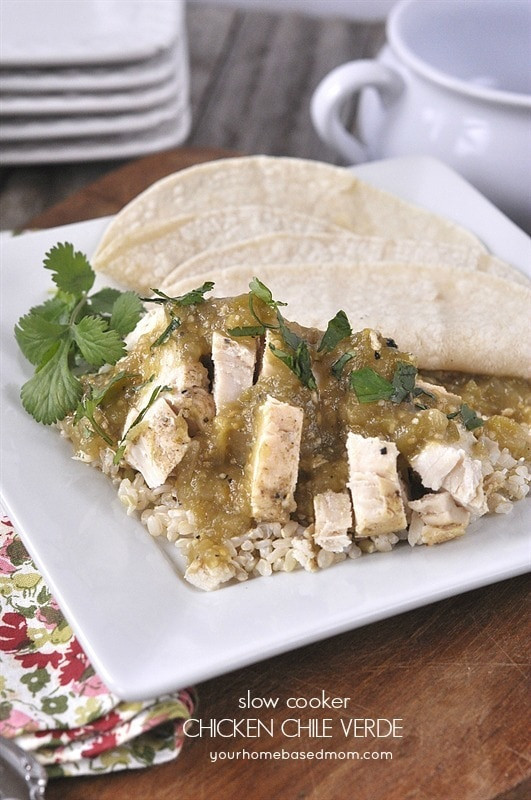 Slow Cooker Chicken Chili Verde
 Slow Cooker Chicken Chile Verde your homebased mom