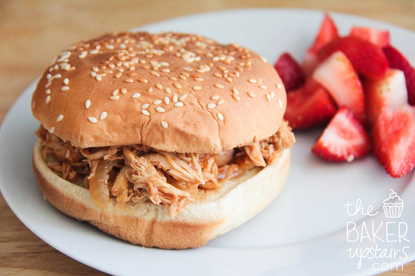 Slow Cooker Pulled Chicken Sandwiches
 The Baker Upstairs slow cooker pulled chicken sandwiches