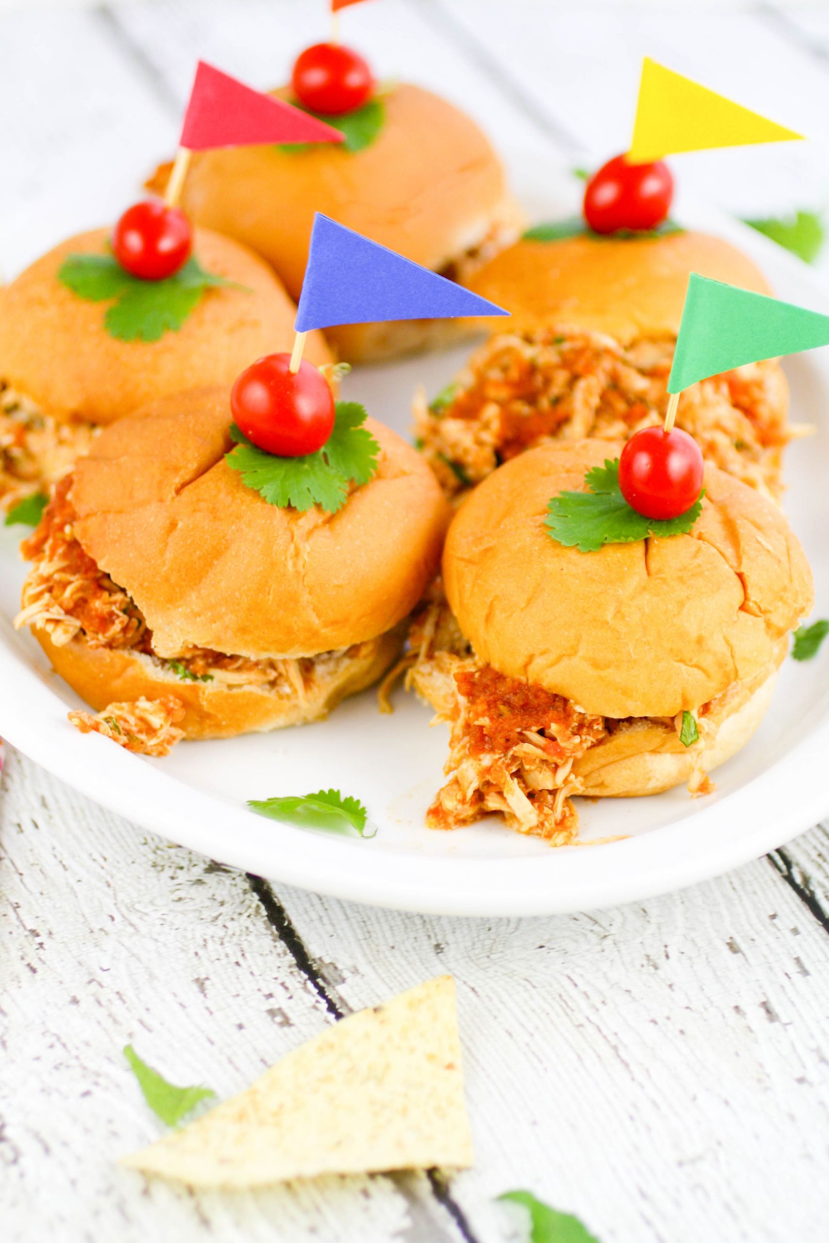 Slow Cooker Pulled Chicken Sandwiches
 Slow Cooker Southwestern Pulled Chicken Sandwiches