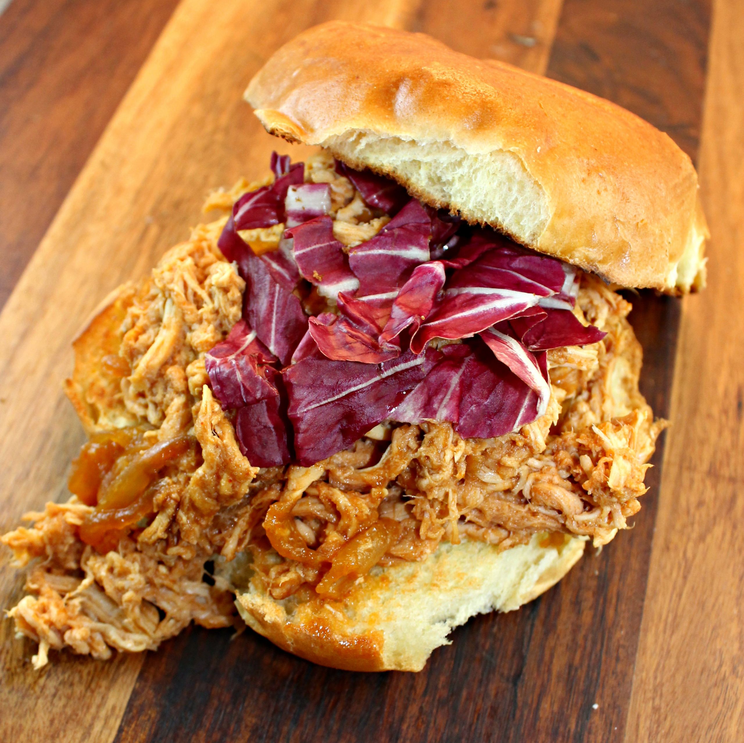 Slow Cooker Pulled Chicken Sandwiches
 Slow Cooker Pulled Chicken Sandwiches Recipe