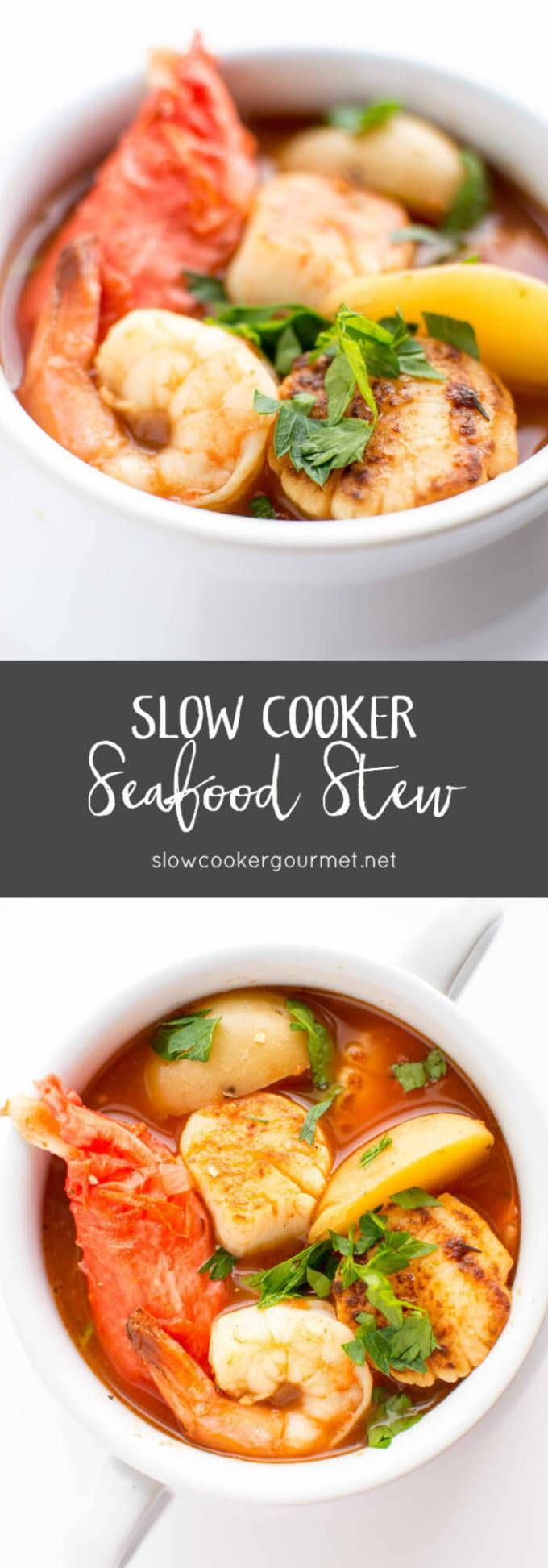 Slow Cooker Seafood Stew
 Slow Cooker Seafood Stew