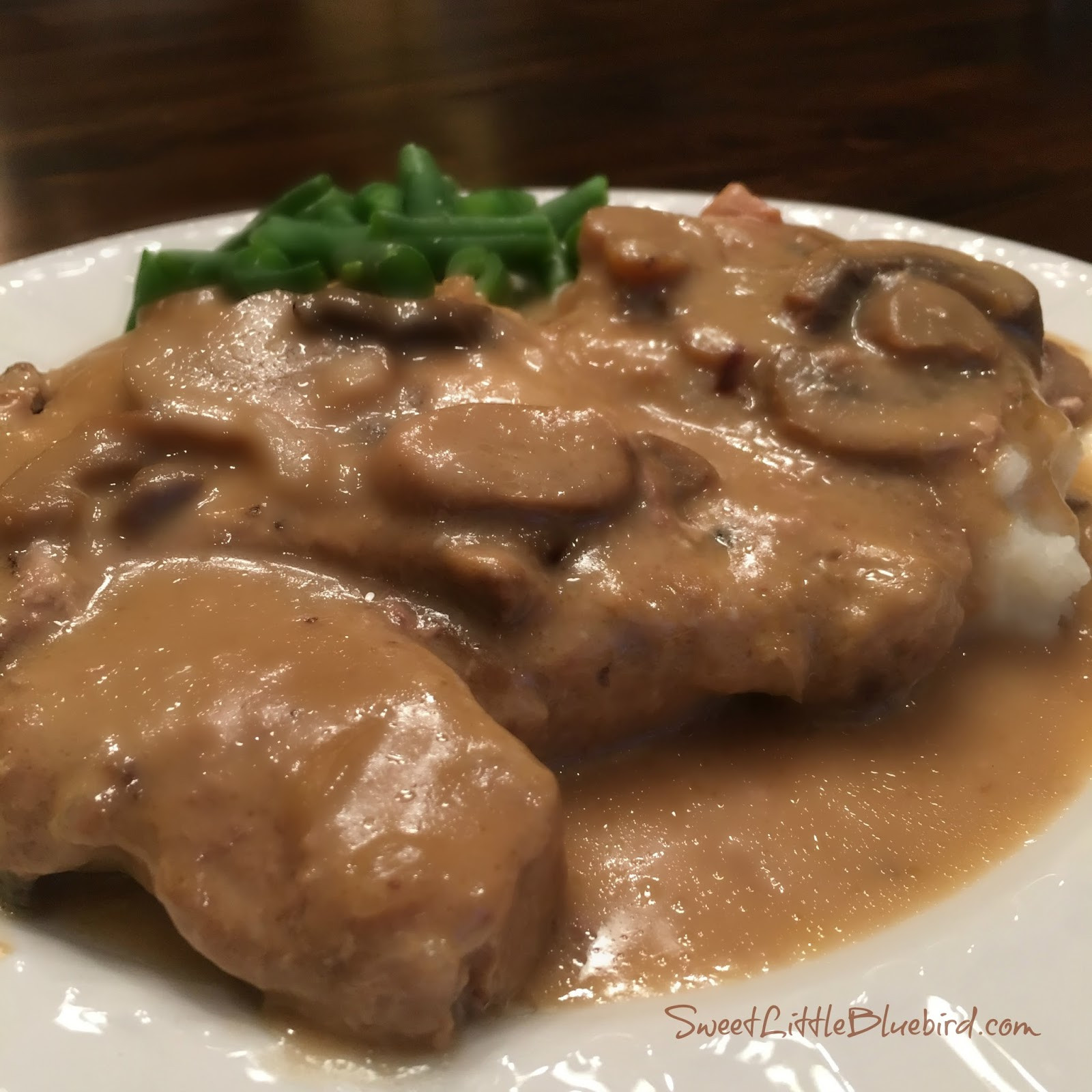 Slow Cooker Smothered Pork Chops Cream Of Mushroom
 Easy Slow Cooker Smothered Pork Chops with Mushroom and