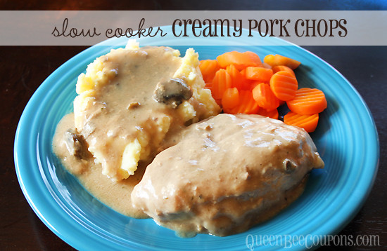 Slow Cooker Smothered Pork Chops Cream Of Mushroom
 Slow Cooker Ranch Pork Chops – Queen Bee Coupons