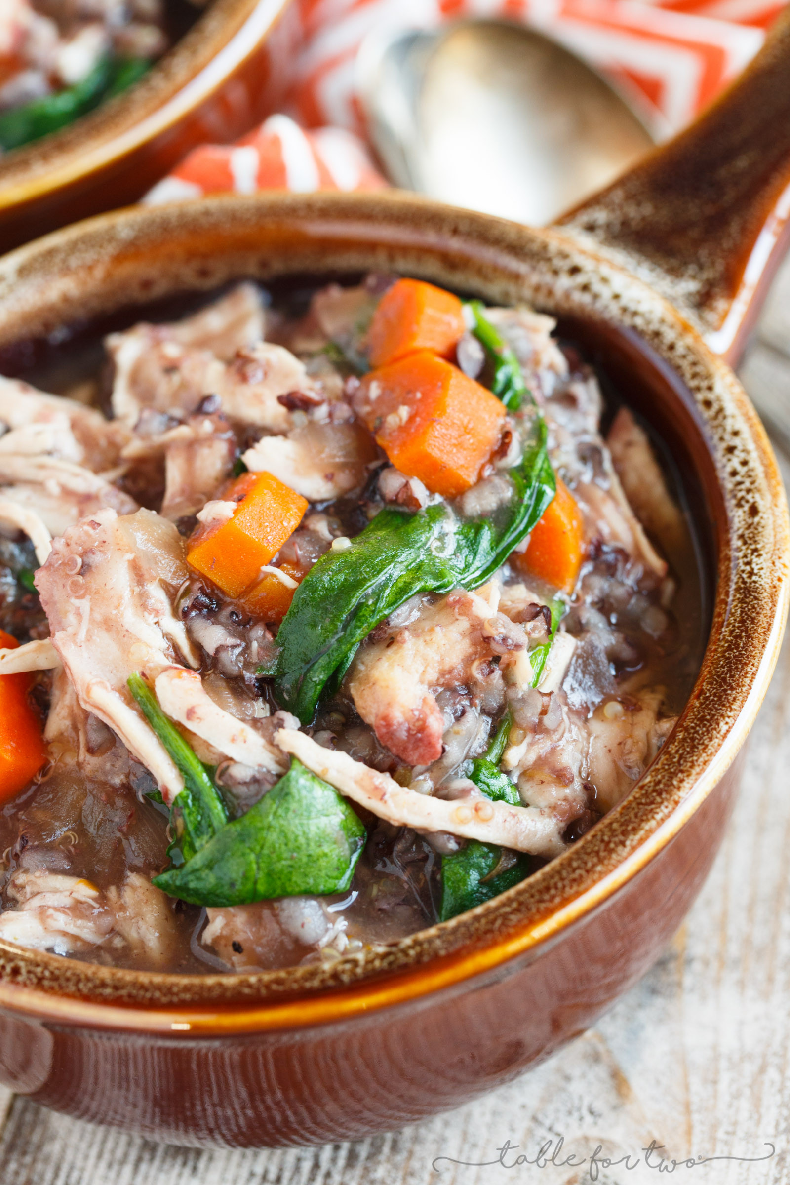 Slow Cooker Turkey Stew
 Slow Cooker Leftover Turkey and Wild Rice Stew Table for