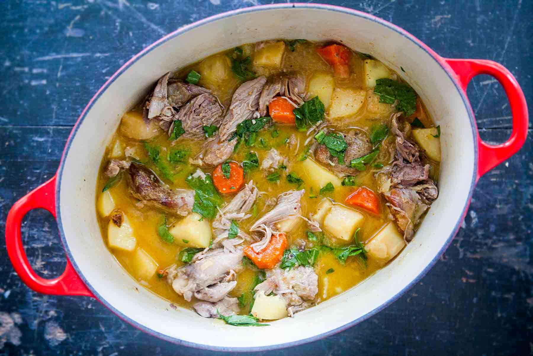 Slow Cooker Turkey Stew
 Slow Cooker Turkey Stew with Mustard and Root Ve ables