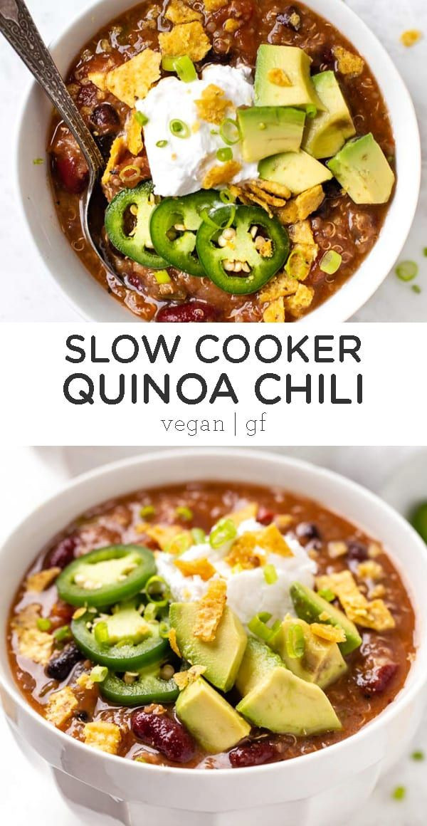 Slow Cooker Vegetarian Chili Quinoa
 Slow Cooker Ve arian Chili with Quinoa Recipe