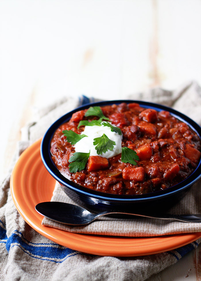 Slow Cooker Vegetarian Chili Quinoa
 Slow Cooker Vegan Sweet Potato Quinoa Chili Kitchen