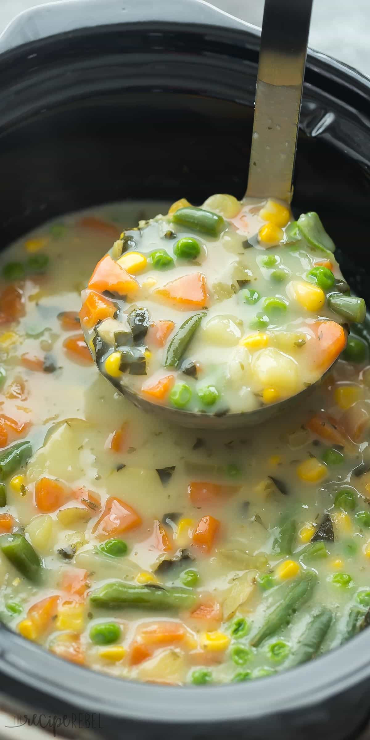 Slow Cooker Vegetarian Recipes
 Slow Cooker Creamy Ve able Soup with RECIPE VIDEO