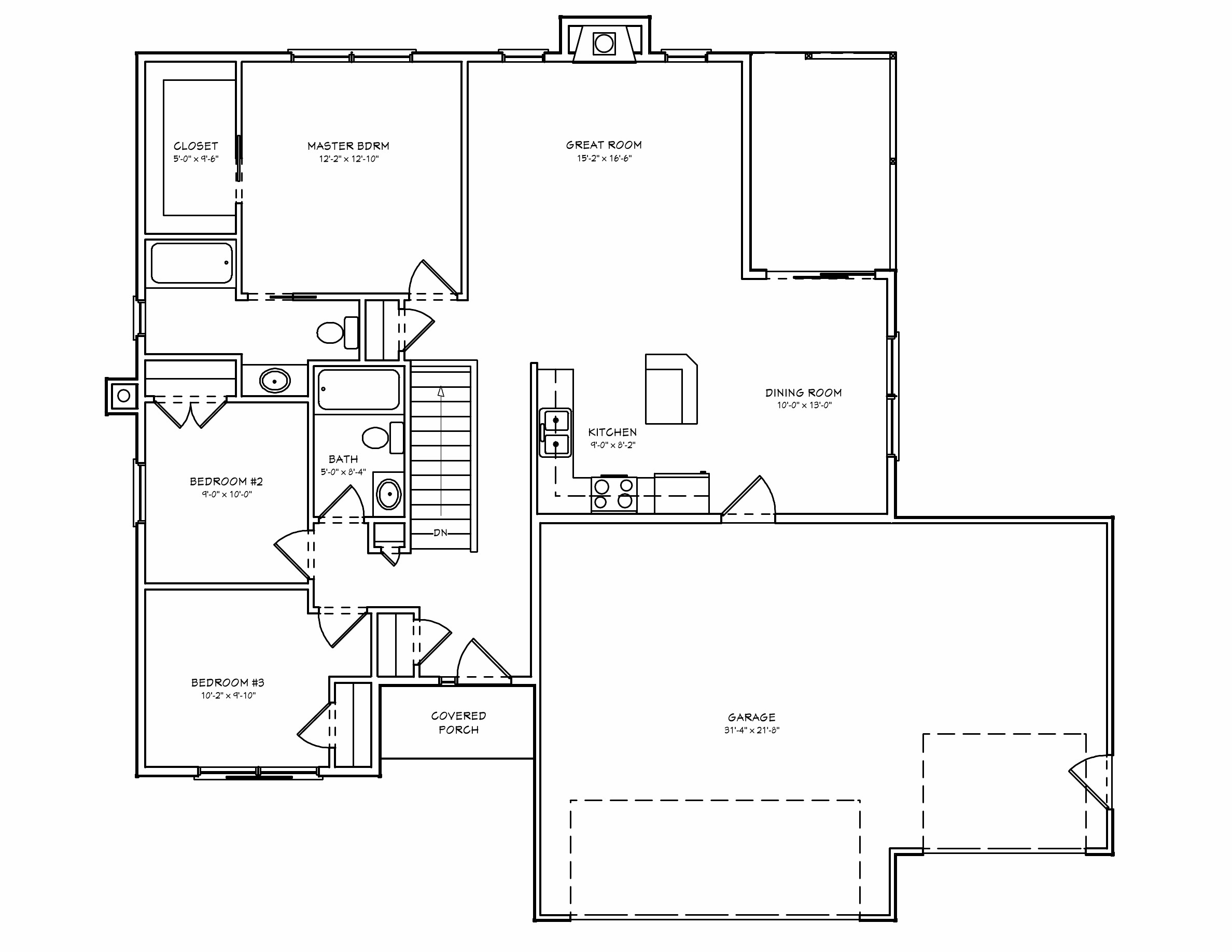 Small 3 Bedroom House Plans
 Small House Plan D67 1264 The House Plan Site