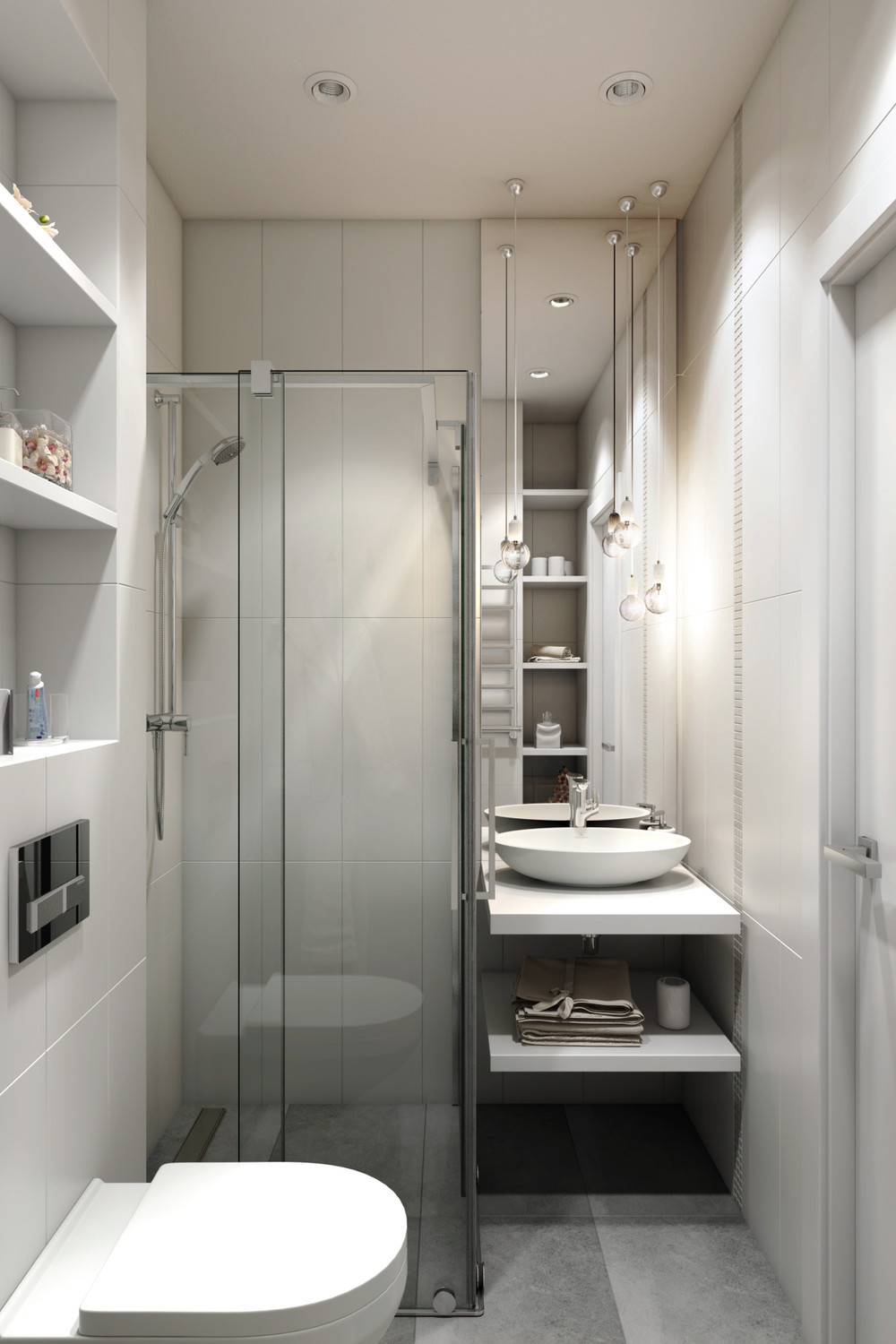 Small Apartment Bathroom
 2 Small Apartment with Modern Minimalist Interior Design