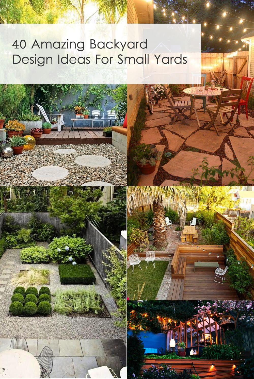 Small Backyard Decorating Ideas
 40 Amazing Design Ideas For Small Backyards