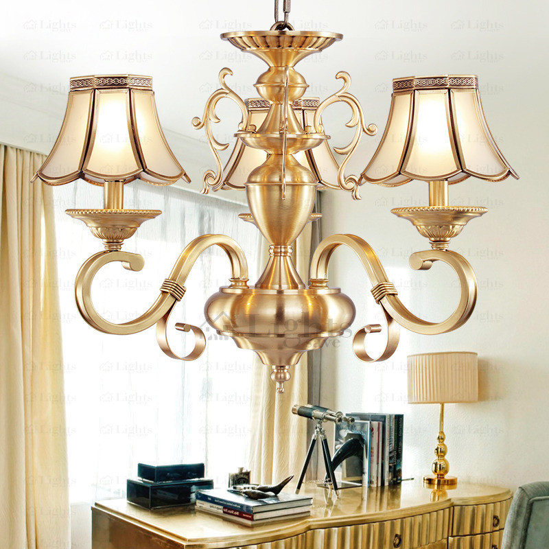 Small Chandelier For Bedroom
 Polished Brass 3 Light Twig Glass Shade Small Chandeliers