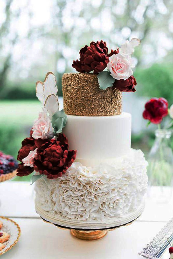 Small Fall Wedding Cakes
 Burgundy Wedding Best Ideas For Fall Wedding