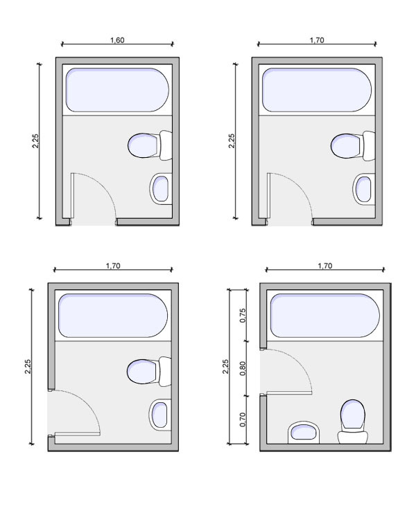 Small Full Bathroom Layout
 Types of bathrooms and layouts