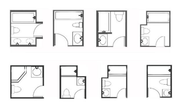 Small Full Bathroom Layout
 33 Space Saving Layouts for Small Bathroom Remodeling