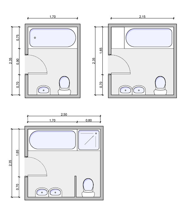 Small Full Bathroom Layout
 Types of bathrooms and layouts