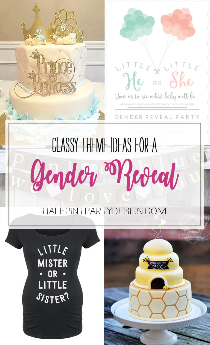 Small Gender Reveal Party Ideas
 7 Classy Gender Reveal Party Themes Halfpint Party Design