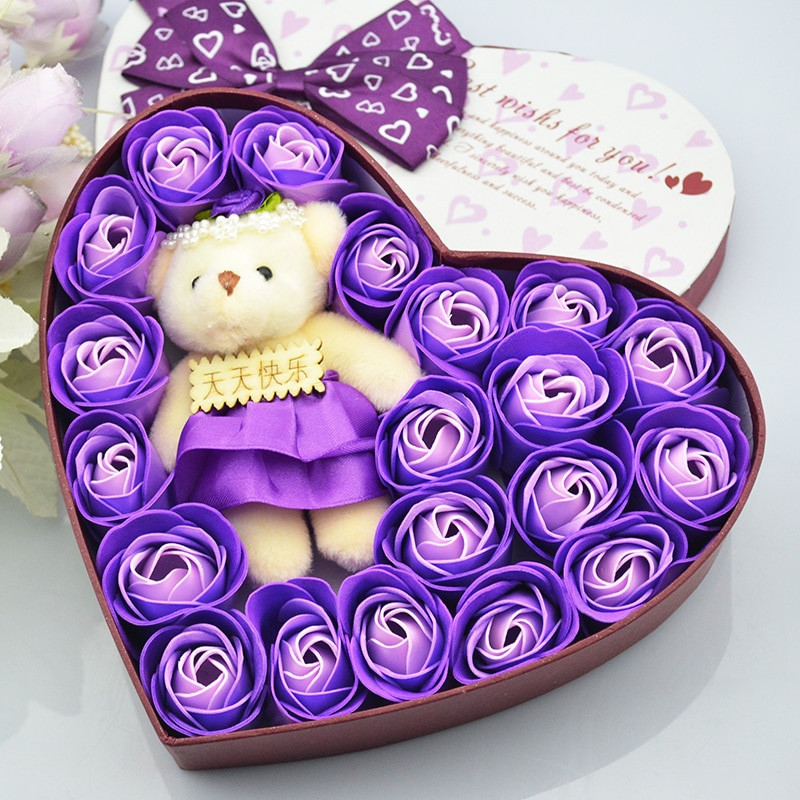 Small Gift Ideas For Girls
 Rose flower soap flower t birthday t ideas girls