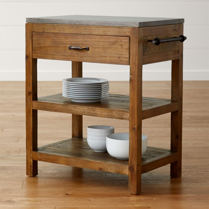 Small Kitchen Cart
 Bluestone Reclaimed Wood Small Kitchen Island Reviews