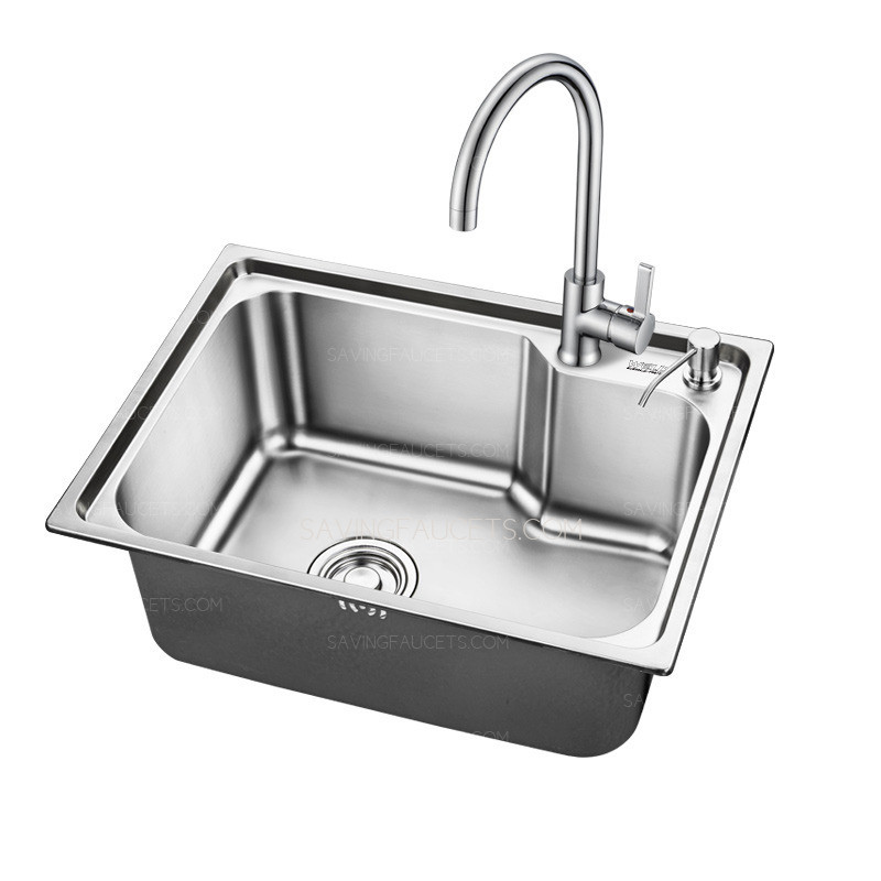 Small Kitchen Faucet
 Small Single Basin Kitchen Island With Sink Faucet Include