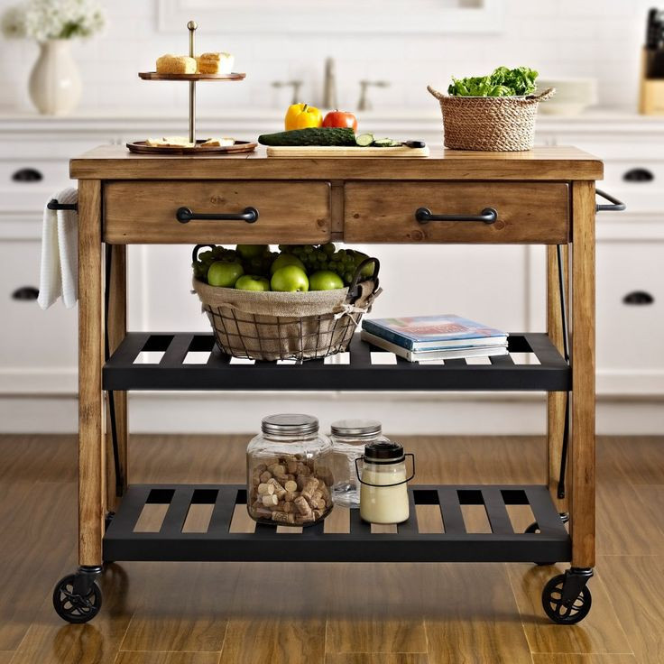 Small Kitchen Island Cart
 Crosley Roots Rack Industrial Kitchen Cart Kitchen