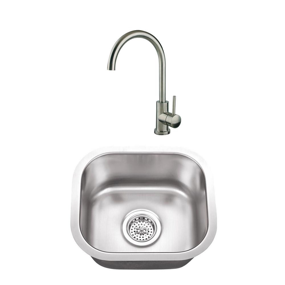 Small Kitchen Sinks
 Cahaba Undermount Stainless Steel 14 1 2 in Small Single