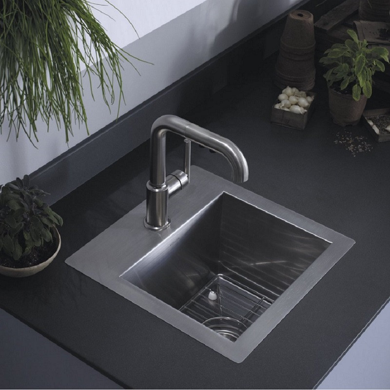 Small Kitchen Sinks
 Kohler Vault 3840 1 NA Small Stainless Steel Kitchen Sink