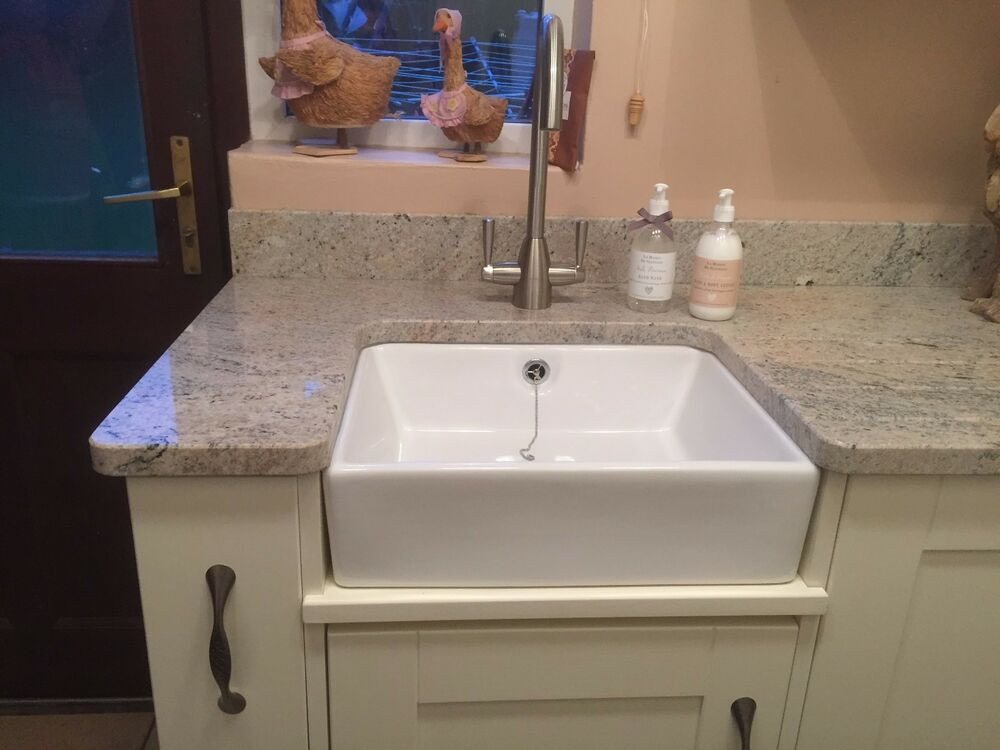 Small Kitchen Sinks
 Small Farmhouse Gloss White Ceramic Belfast Butler Kitchen