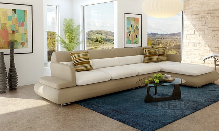 Small Living Room Sofas
 Customized leather sofa small apartment modern minimalist