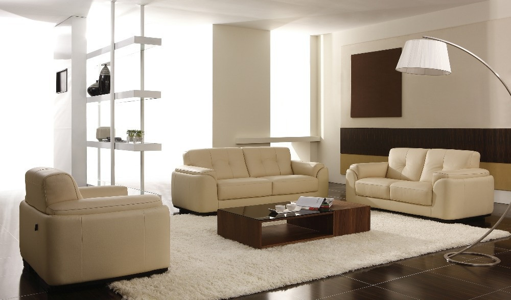Small Living Room Sofas
 European High grade Leather Sofa Cowhide Small Apartment