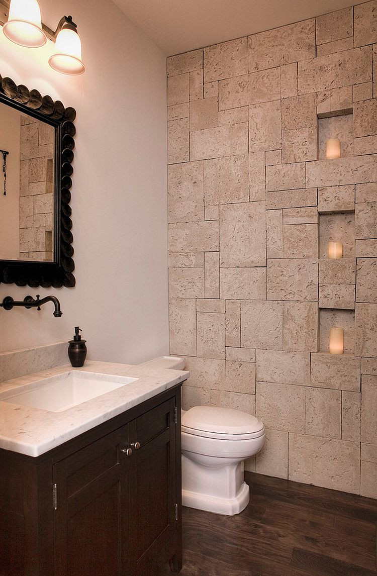 Small Marble Bathroom
 30 Exquisite and Inspired Bathrooms with Stone Walls