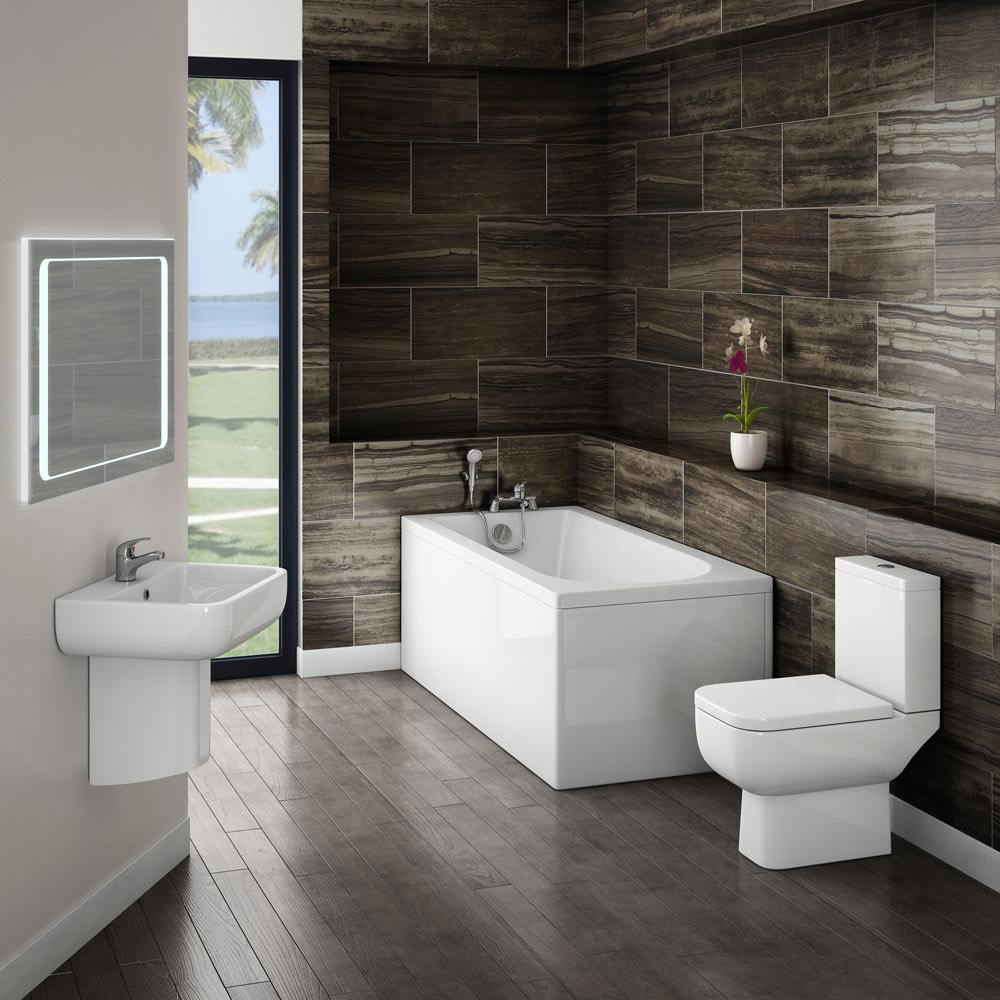 Small Modern Bathroom Ideas
 Small Modern Bathroom Suite at Victorian Plumbing UK