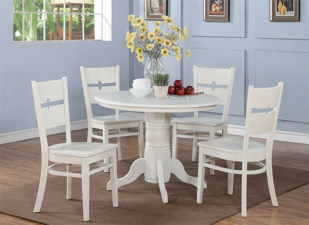 Small Round Kitchen Table
 5 PC SHELTON ROUND KITCHEN TABLE w 4 ROCKVILLE WOOD SEAT