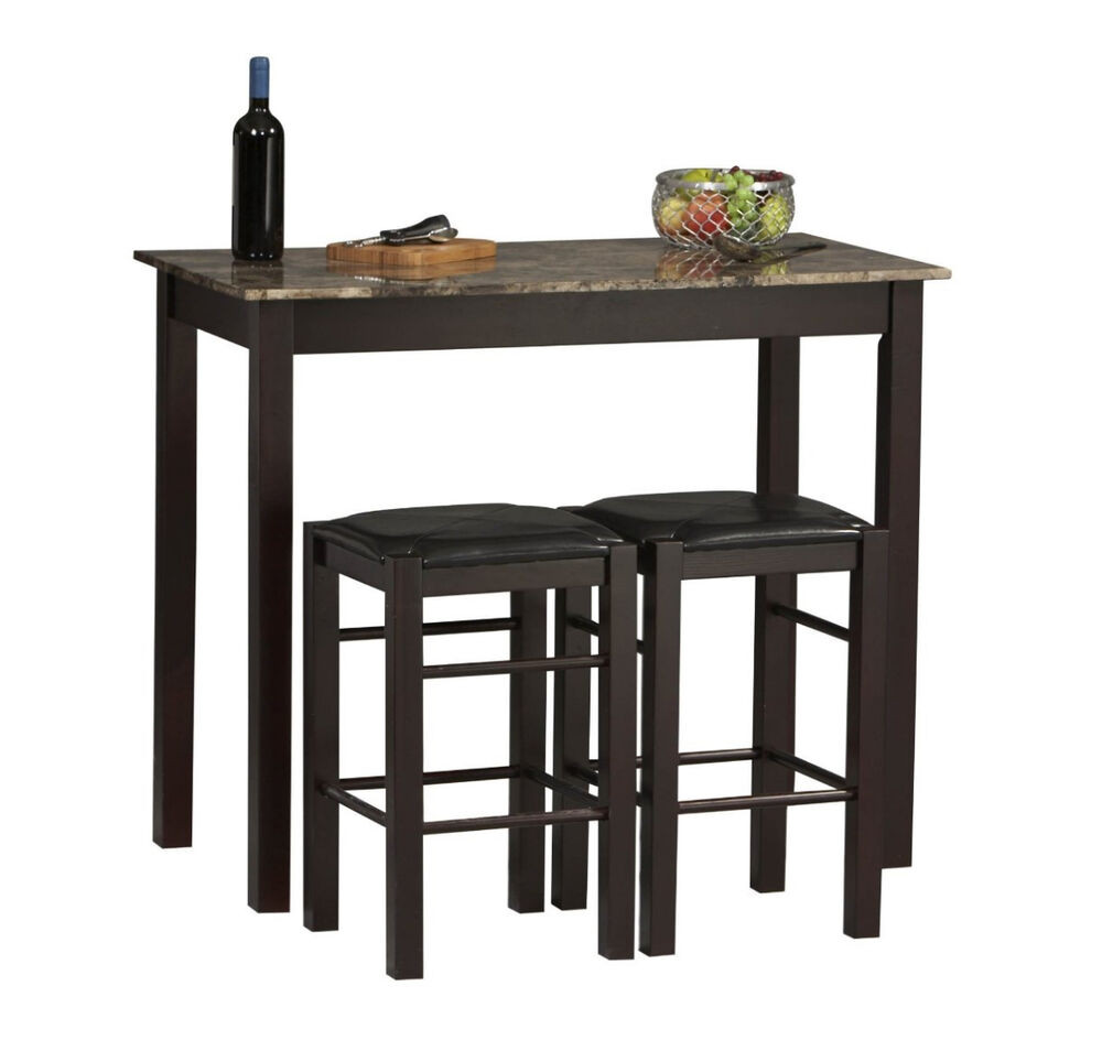 Small Tall Kitchen Tables
 Small Kitchen Table with Stools Tall Set for 2 High