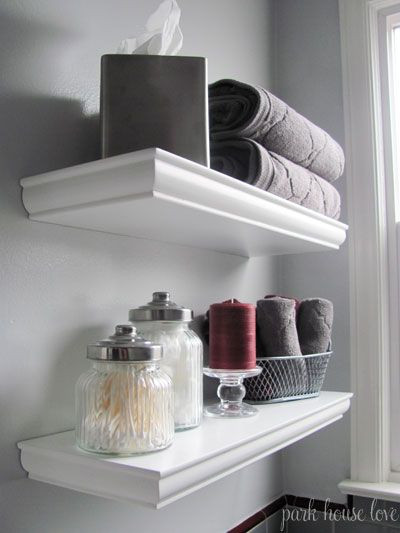 Small White Bathroom Shelf
 43 best Small Bathroom Ideas images on Pinterest