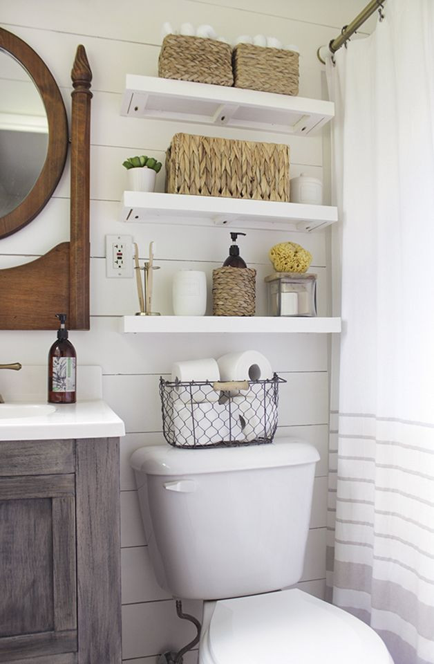 Small White Bathroom Shelf
 Bud Remodeling for Small Bathrooms