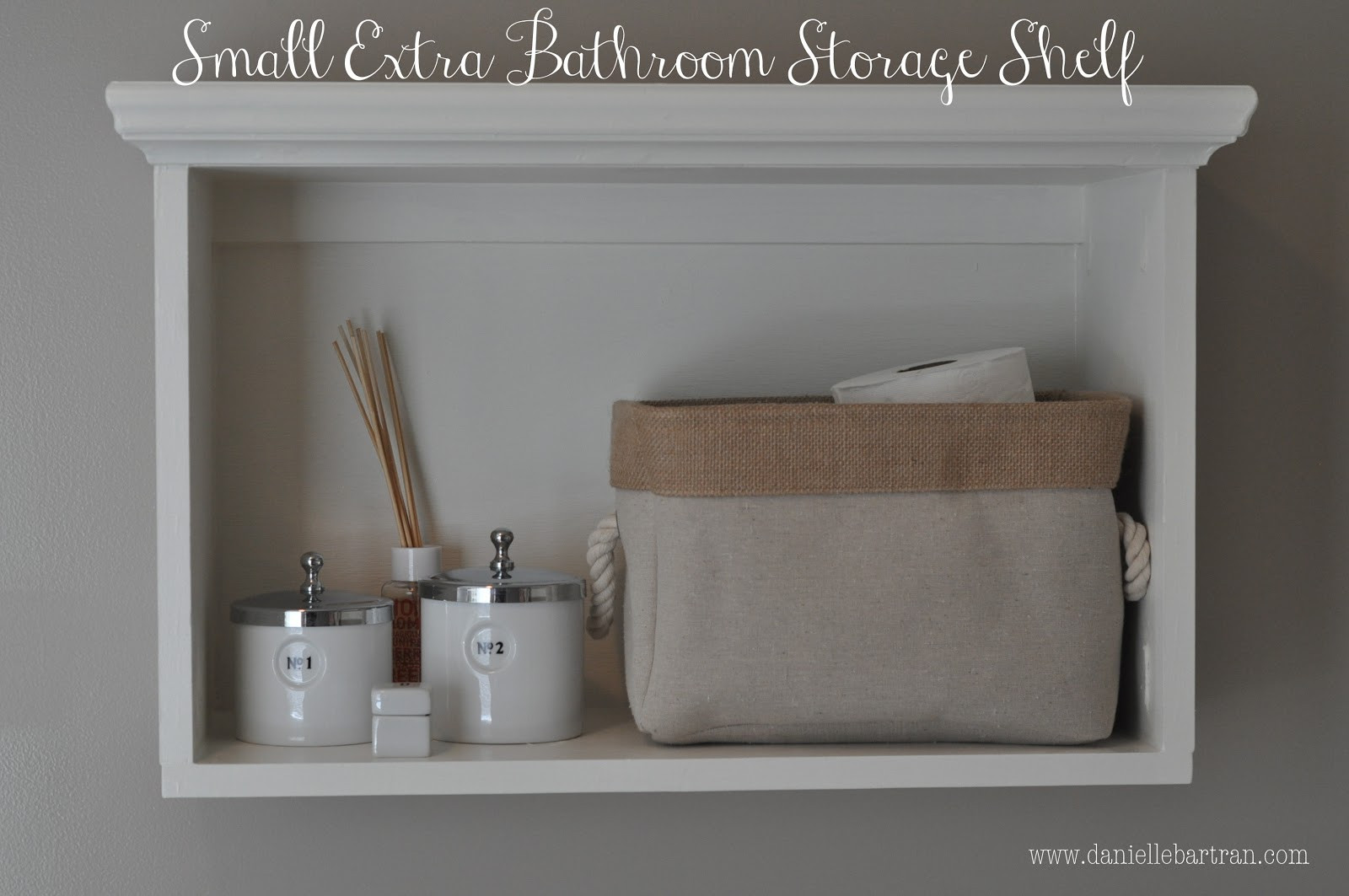 Small White Bathroom Shelf
 made Master Bathroom Update DIY Shelving Mirrors