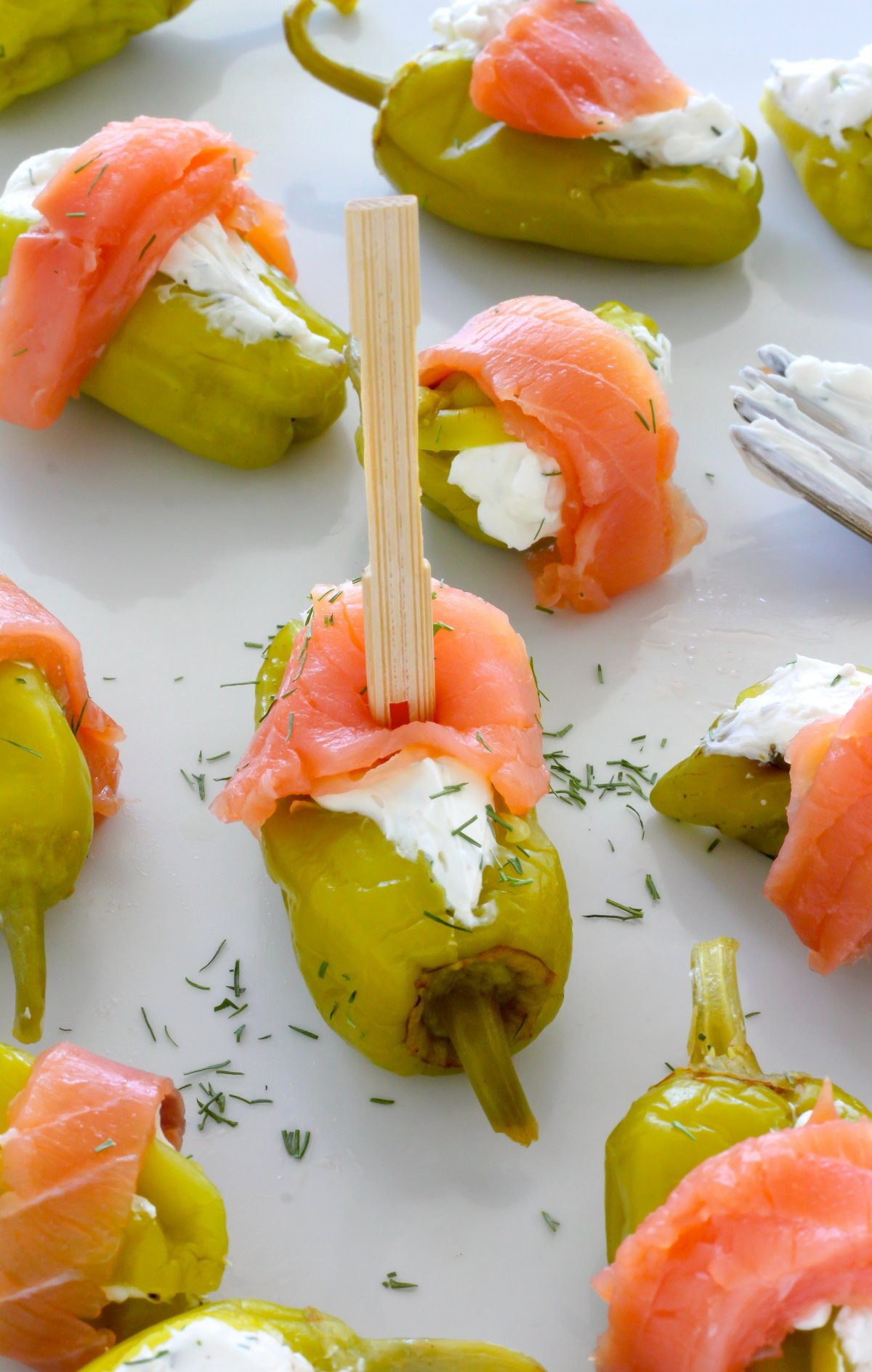Smoked Salmon And Cream Cheese Appetizer
 Smoked Salmon and Cream Cheese Stuffed Pepperoncini
