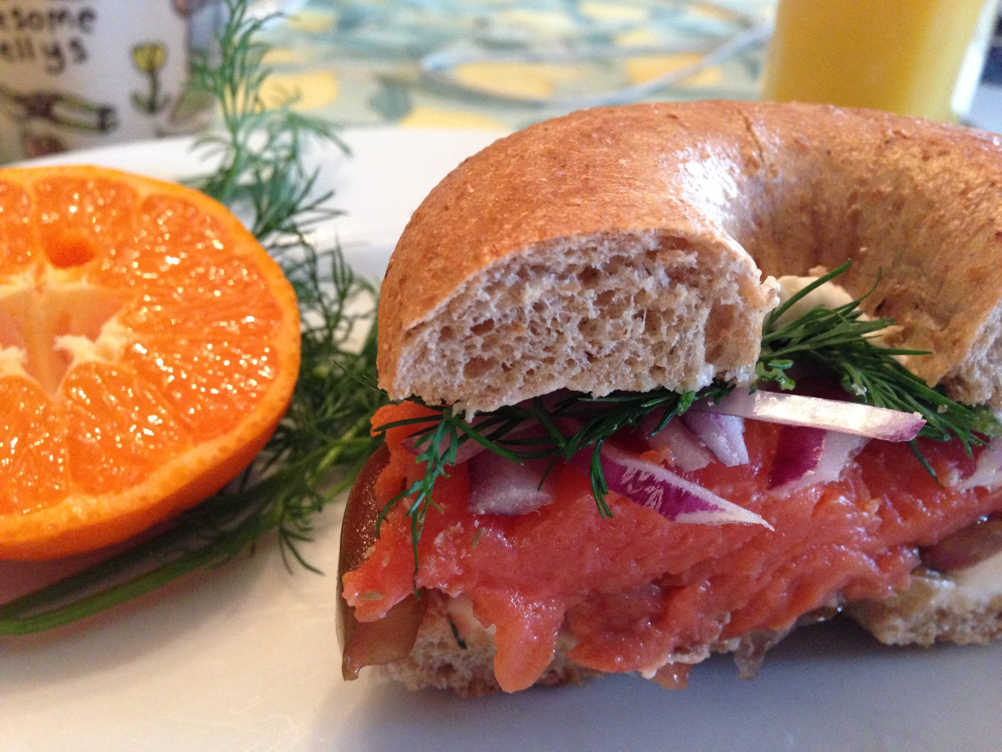 Smoked Salmon Bagel
 Smoked Salmon Bagel Sandwich A Food Lover s Delight